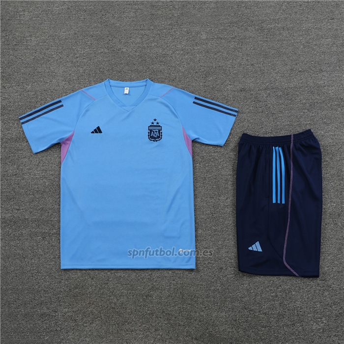 Chandal del Argentina Manga Corta 2023-2024 Azul Oscuro - Pantalon Corto